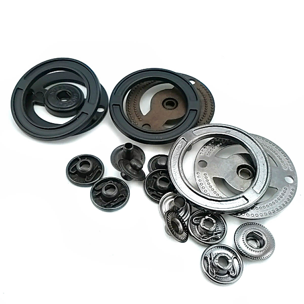 33 mm  yuvarlak çift parça çıt çıt düğme