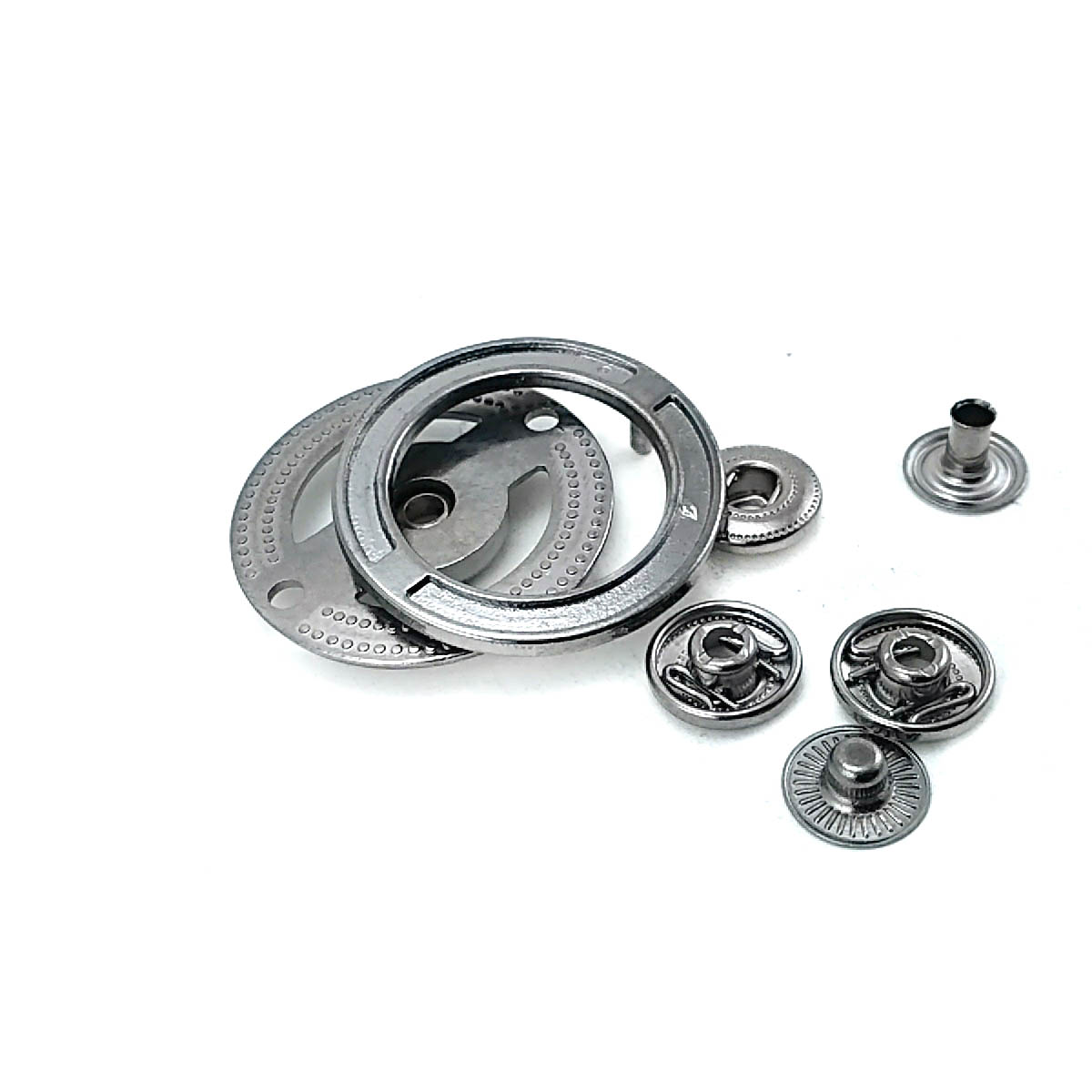 33 mm  yuvarlak çift parça çıt çıt düğme