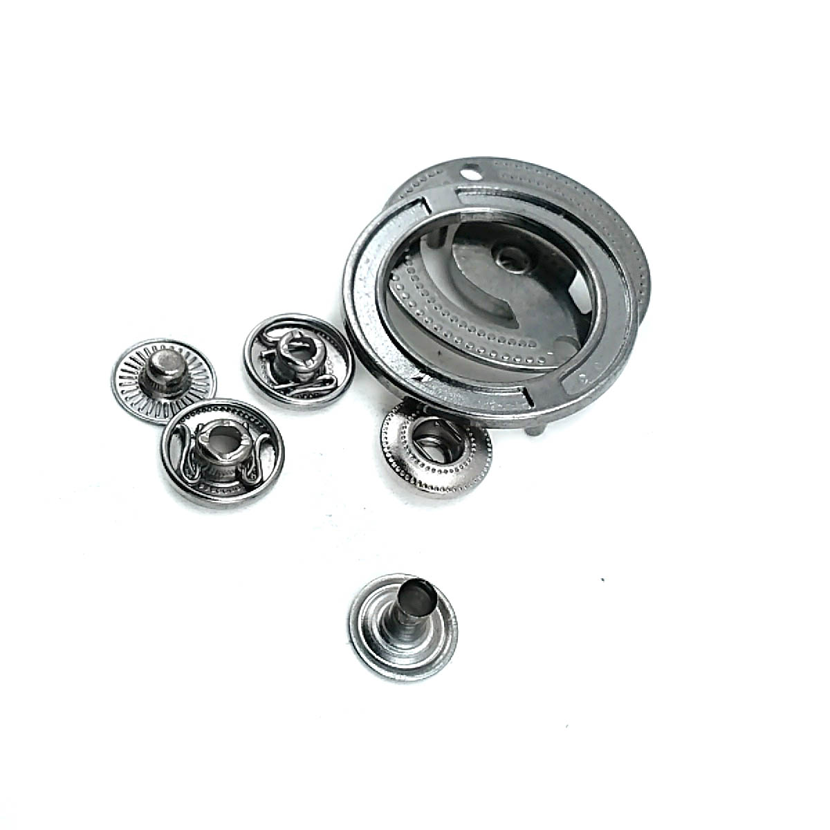 33 mm  yuvarlak çift parça çıt çıt düğme