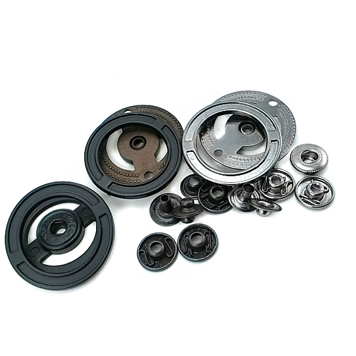 33 mm  yuvarlak çift parça çıt çıt düğme