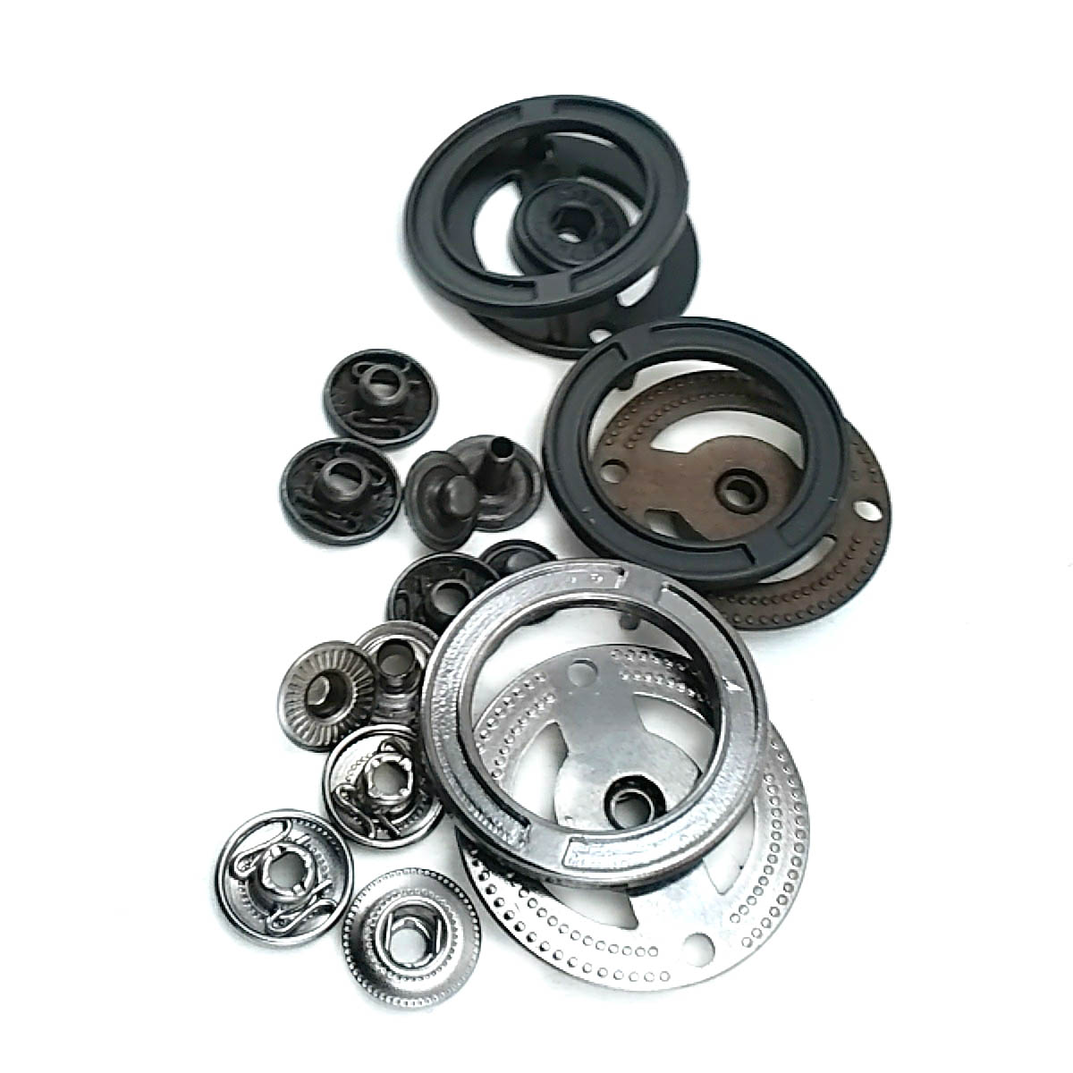 33 mm  yuvarlak çift parça çıt çıt düğme