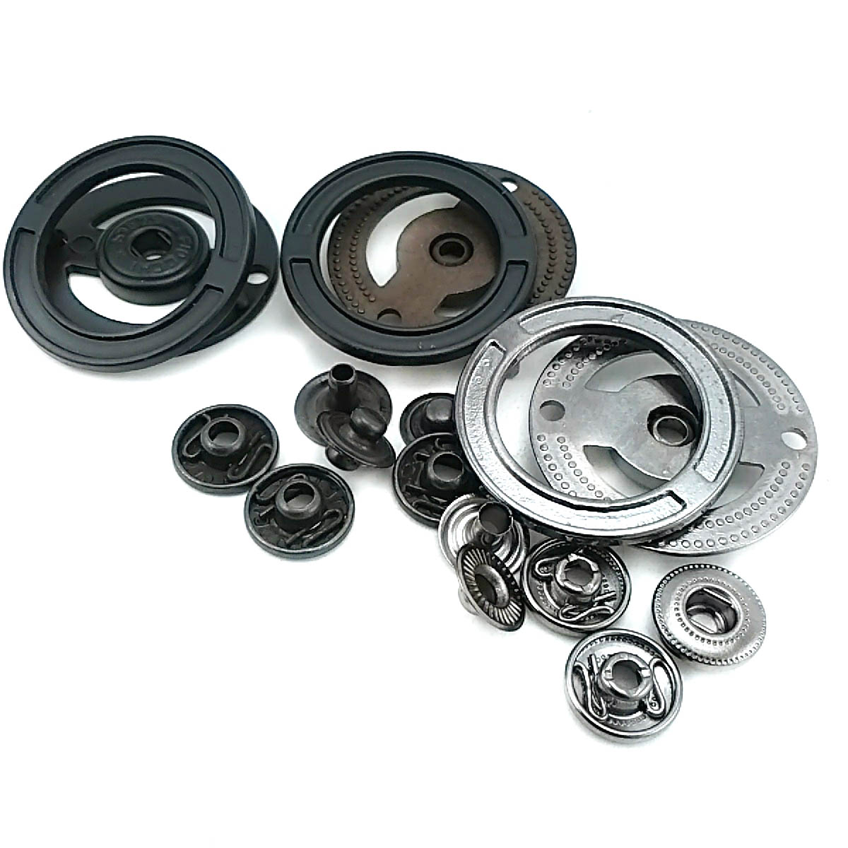 33 mm  yuvarlak çift parça çıt çıt düğme