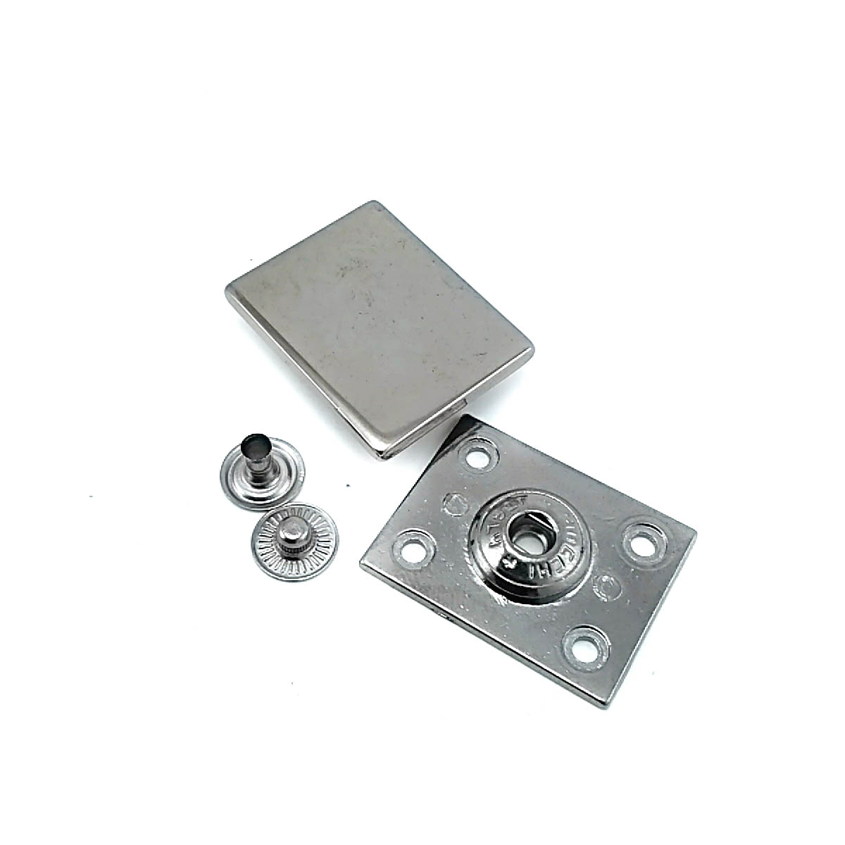 Double track snap button 32 x 25 mm