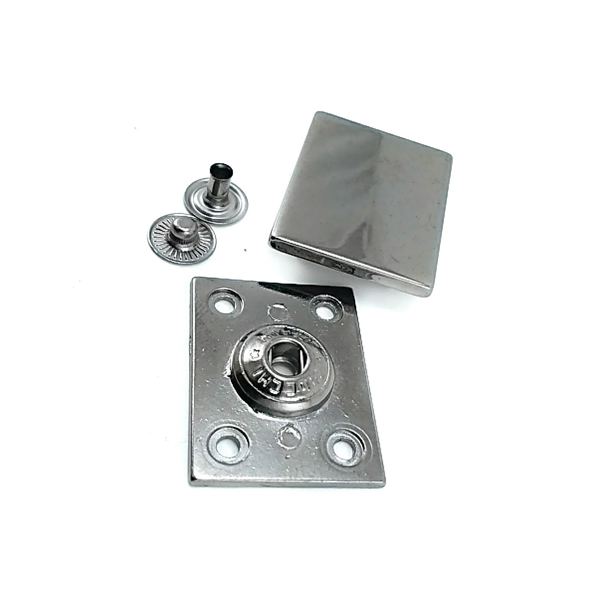 Double track snap button 32 x 25 mm