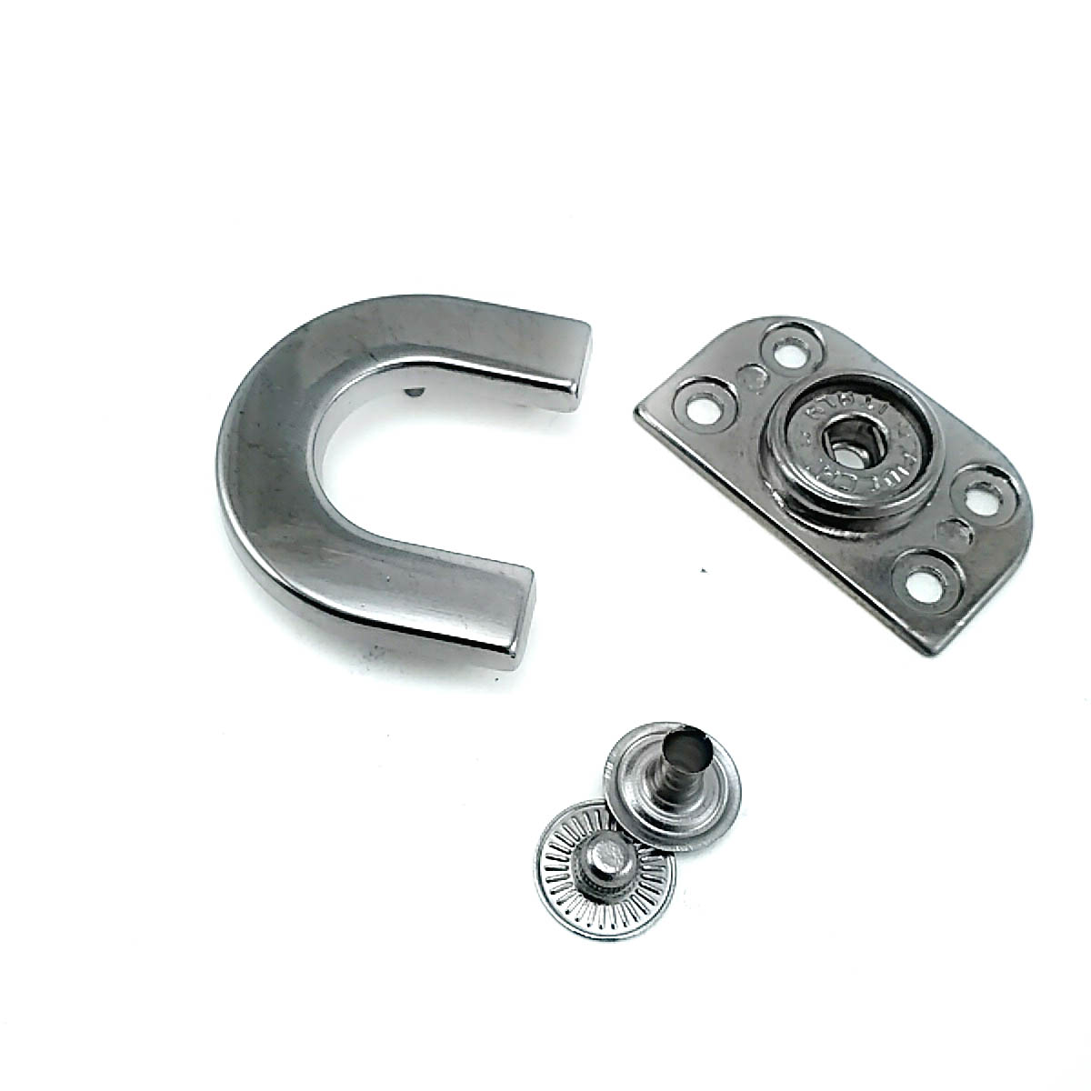 32 x 28 mm Decorative Snap Fastener Button C Shape Zinc Alloy S1761