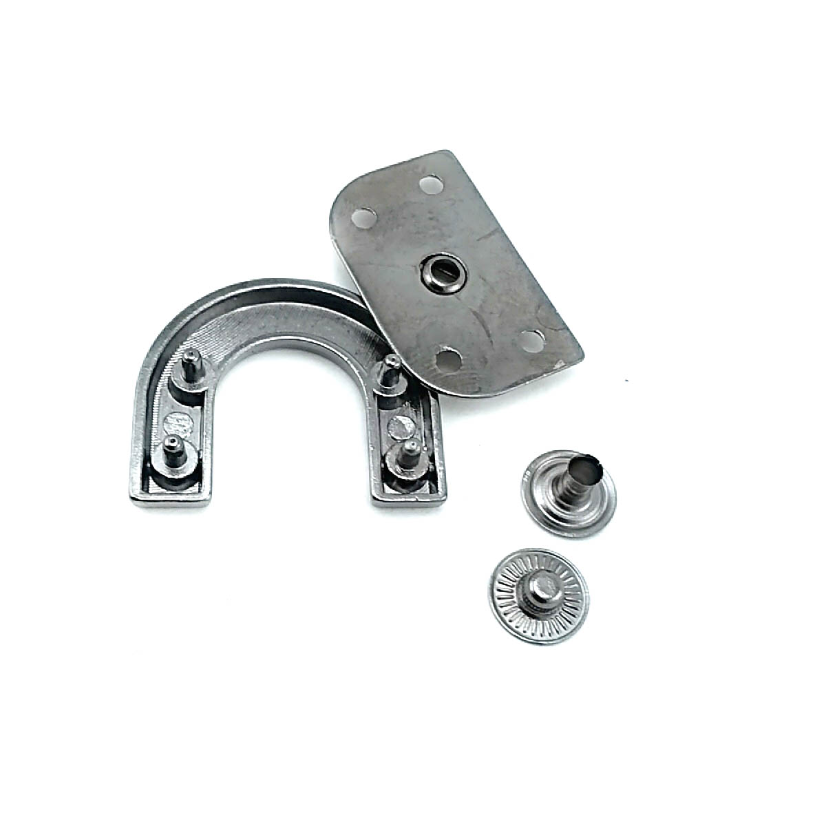 32 x 28 mm Decorative Snap Fastener Button C Shape Zinc Alloy S1761