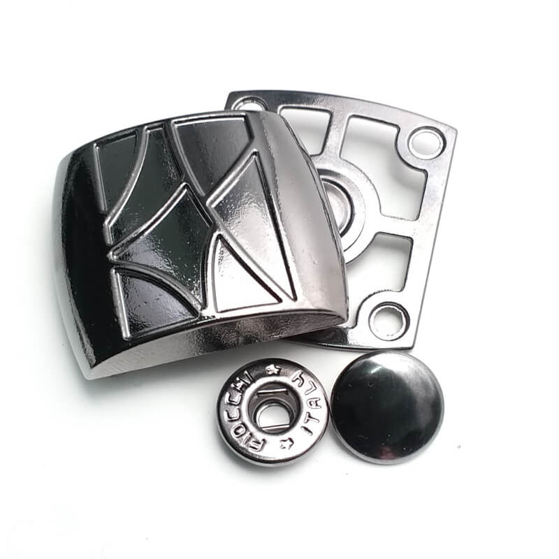 30 x 30 mm Çift parça kare çıtçıt düğme