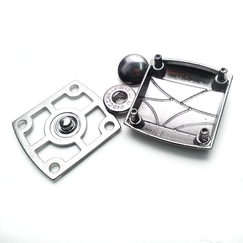 30 x 30 mm Çift parça kare çıtçıt düğme
