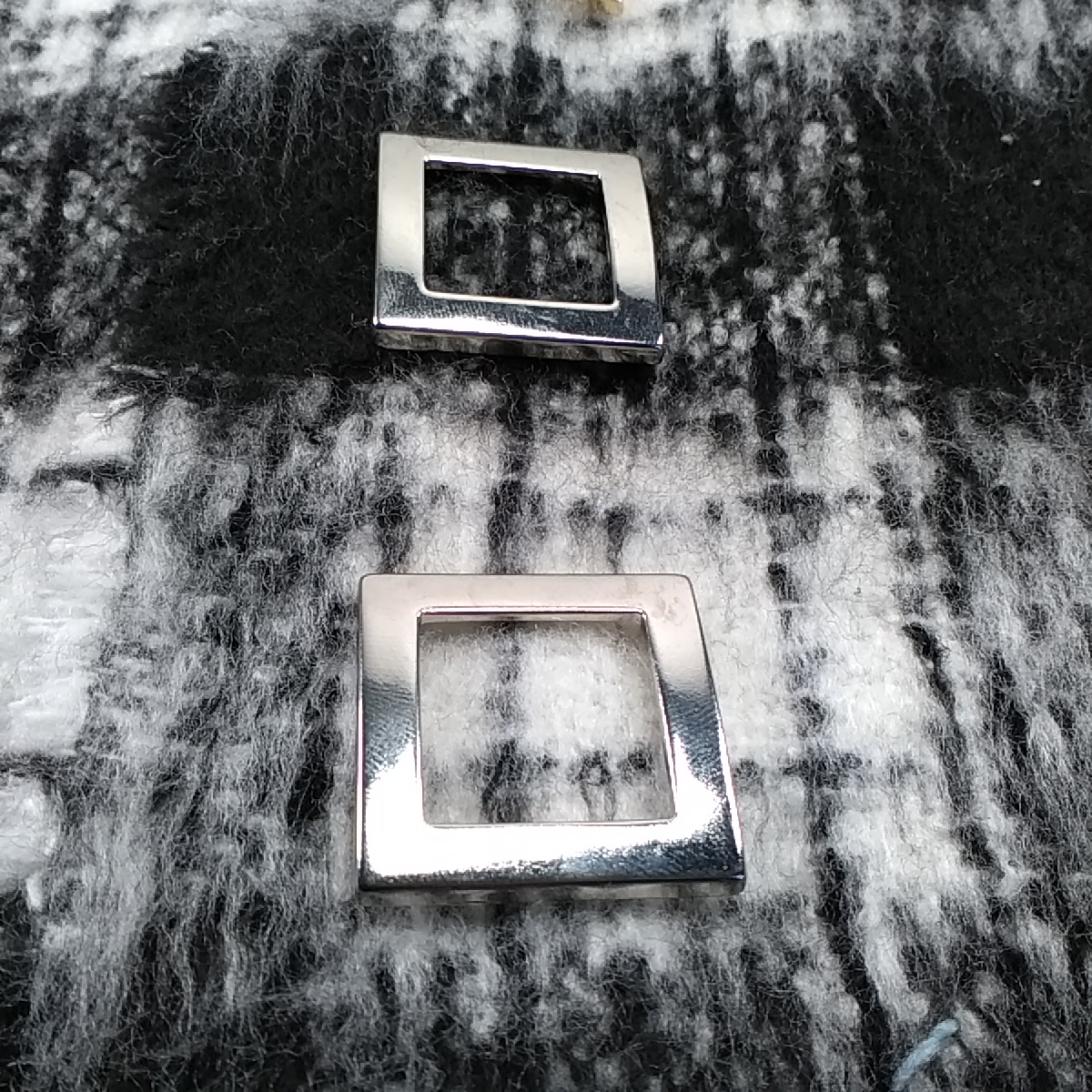 32 x 32 mm Metal Snap Button Square Shape Е 1831
