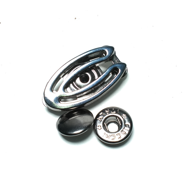 Oval çift parça çıtçıt düğme 30 x 17 mm