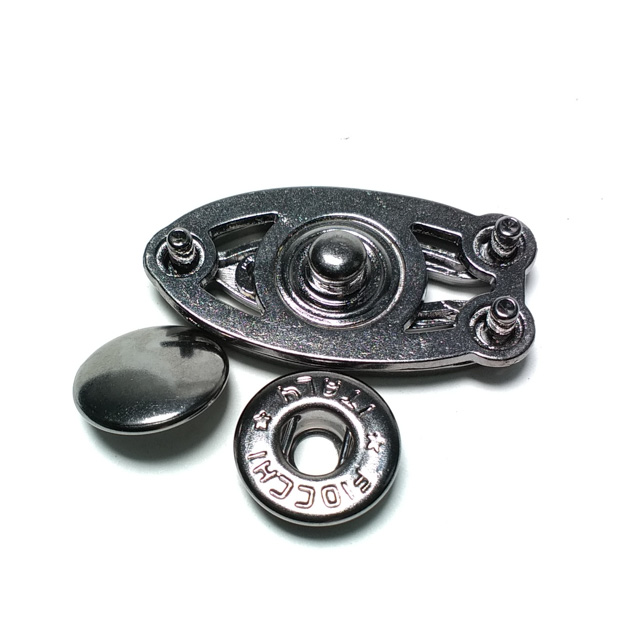 Oval çift parça çıtçıt düğme 30 x 17 mm