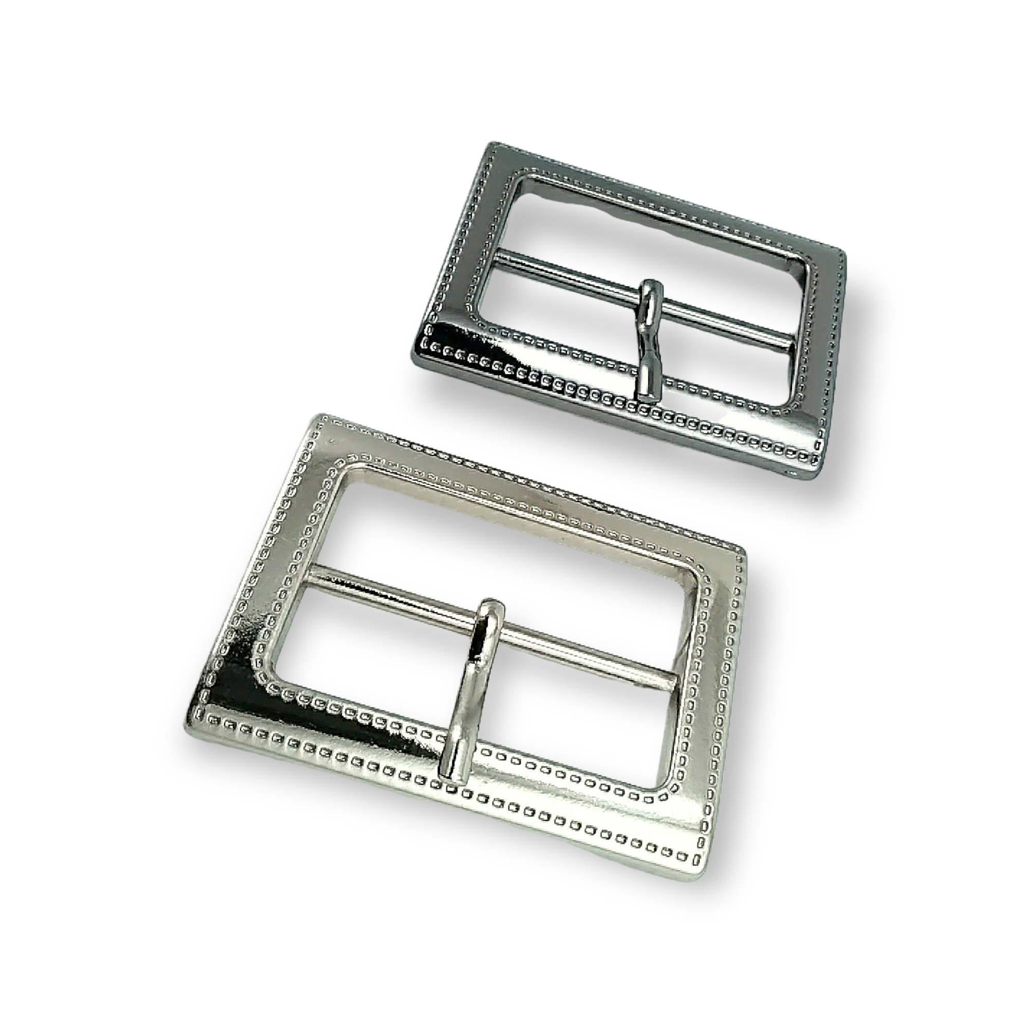 42 mm Dikdörtgen metal toka tekstil aksesuarı zamak  E 1605