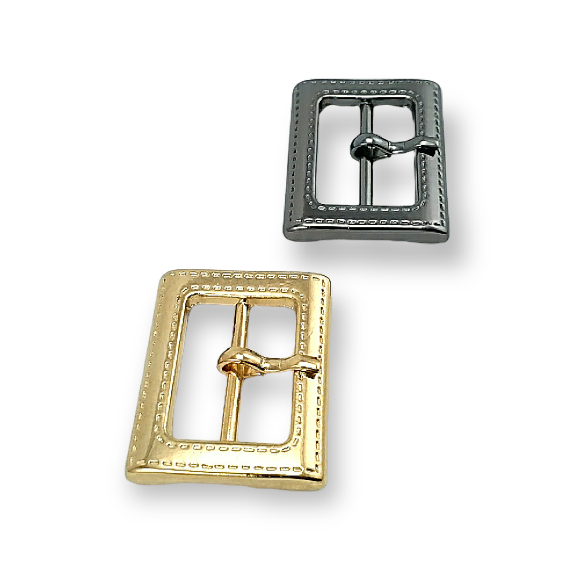 Dikdörtgen desenli metal toka 20 mm E 484