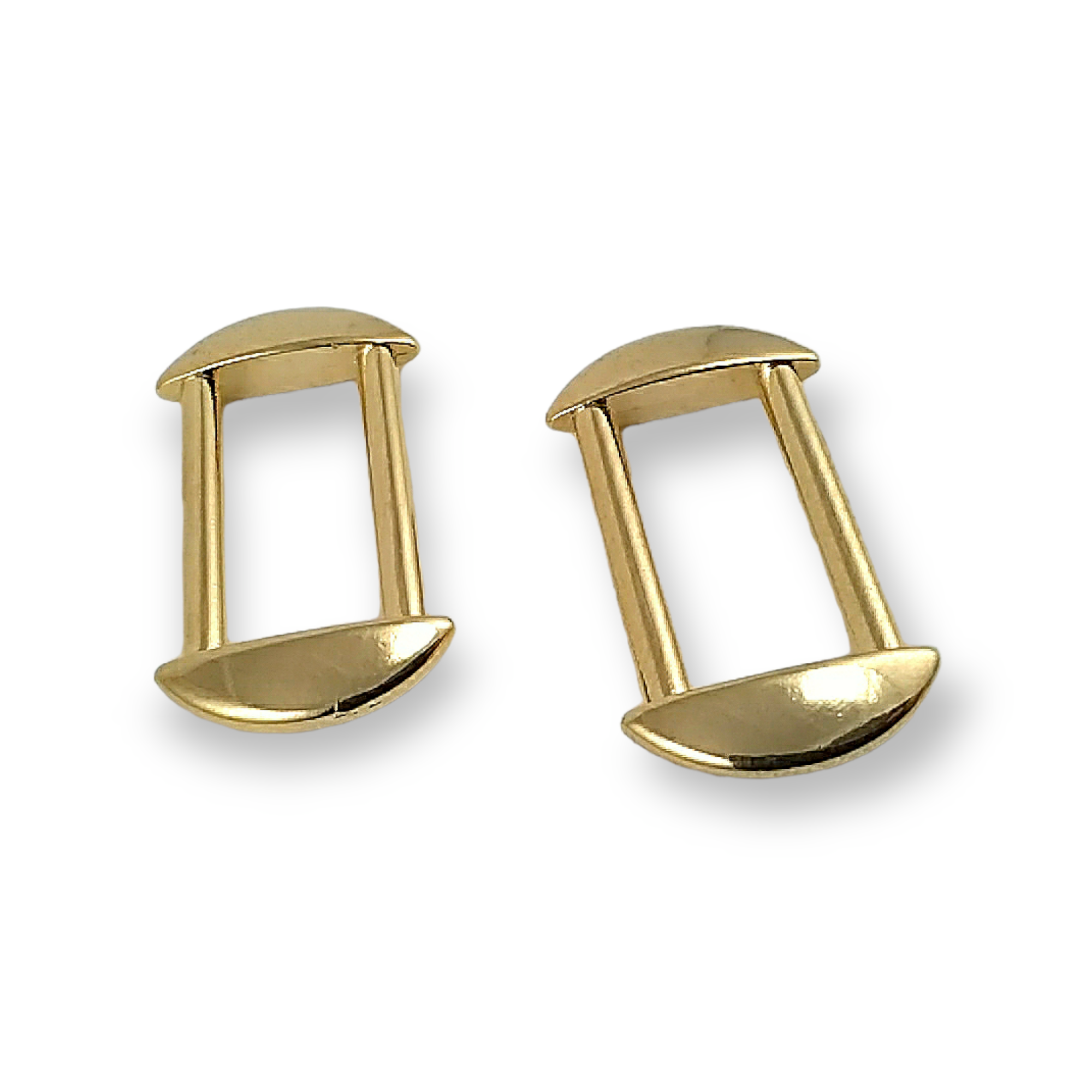 Oval edged frame - metal frame buckle 23 mm E 2068