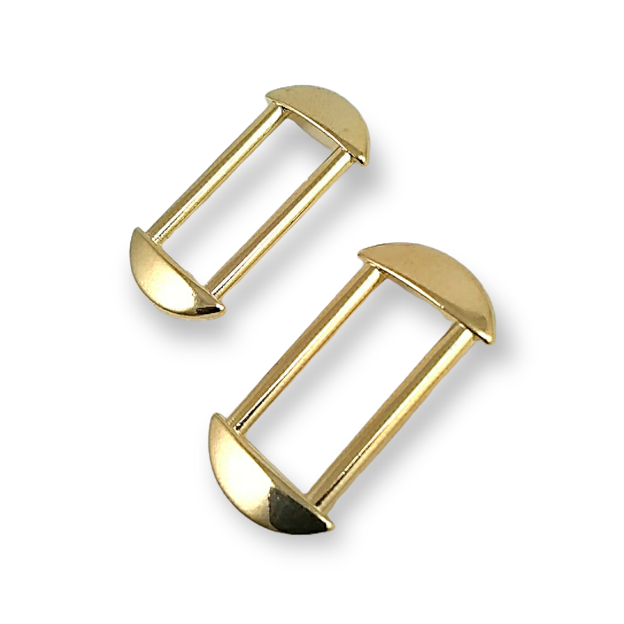 Oval edged frame - metal frame buckle 23 mm E 2068