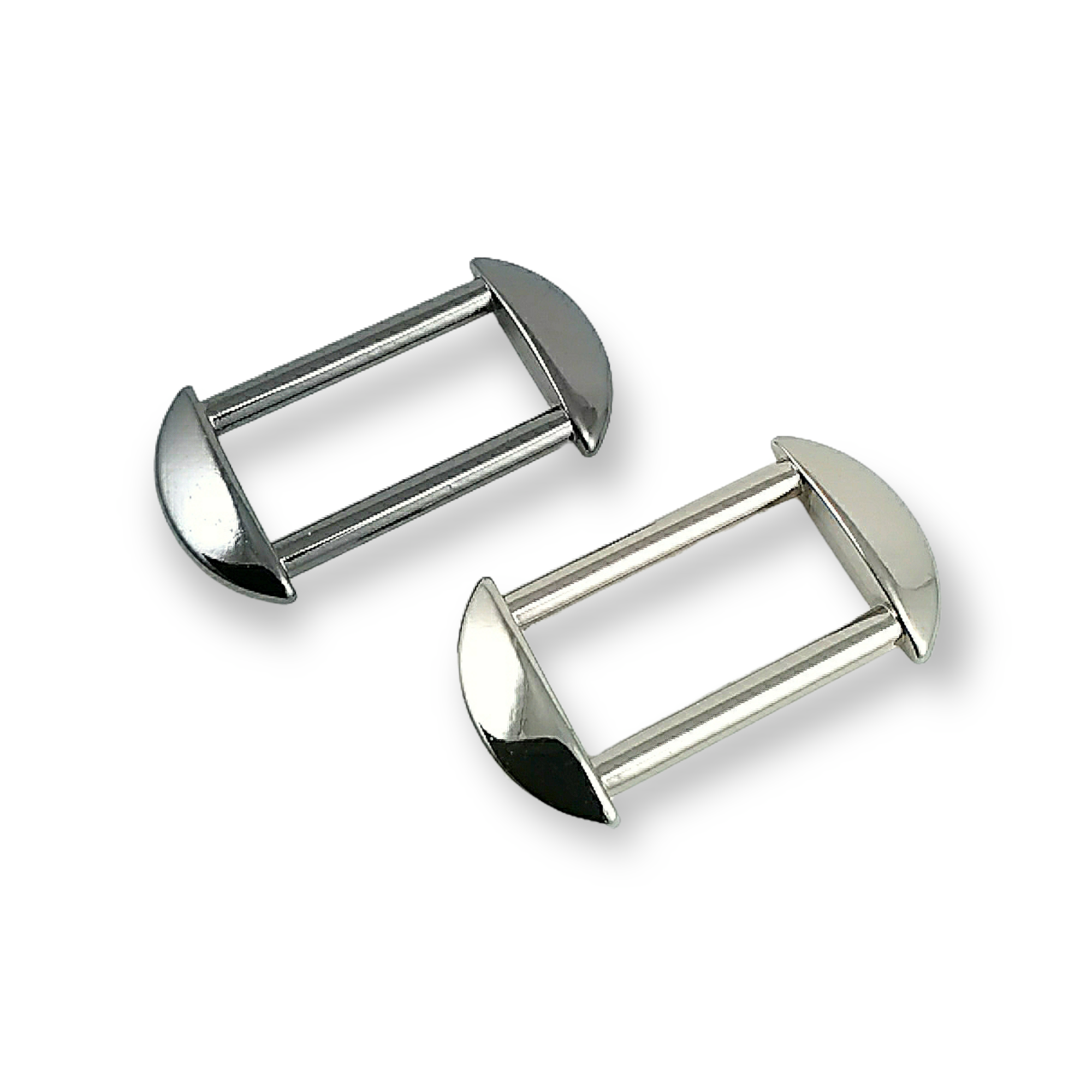 Oval edged frame - metal frame buckle 23 mm E 2068