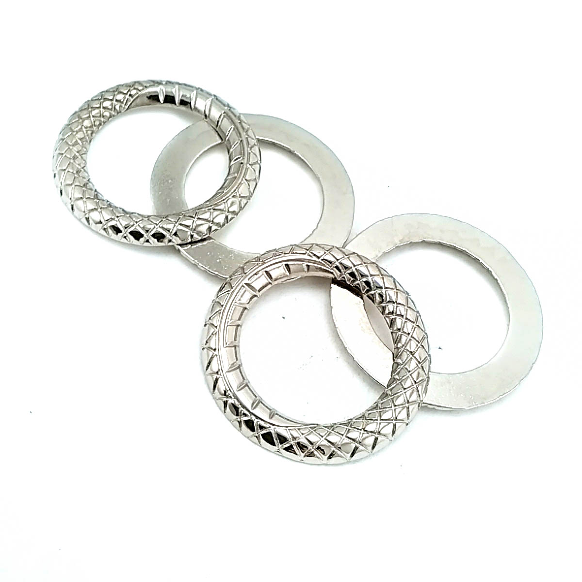 30 mm Snake Patterned Metal Ring Buckle E 357