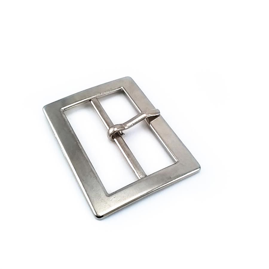 4 cm  Center Buckle Rectangular Plain Wide Edge Metal Buckle E 1237