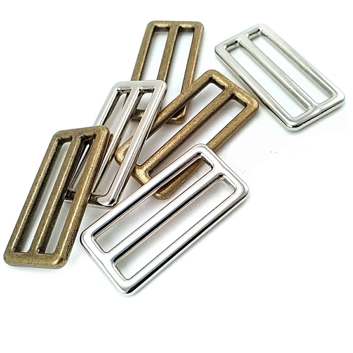 40 mm Flat Metal Adjuster Sliders E 2030