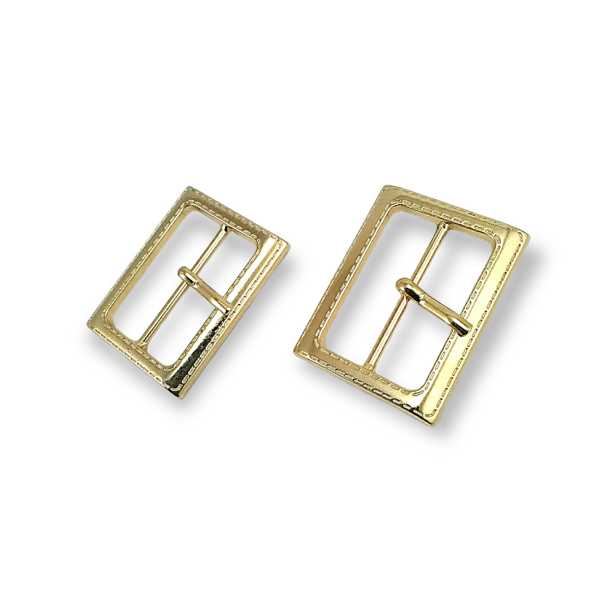 32 mm Rectangular Metal Center Bar Buckle  E 483