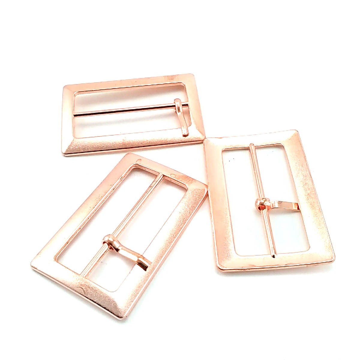 5 cm Rectangular Center Bar Metal Buckle  E 970