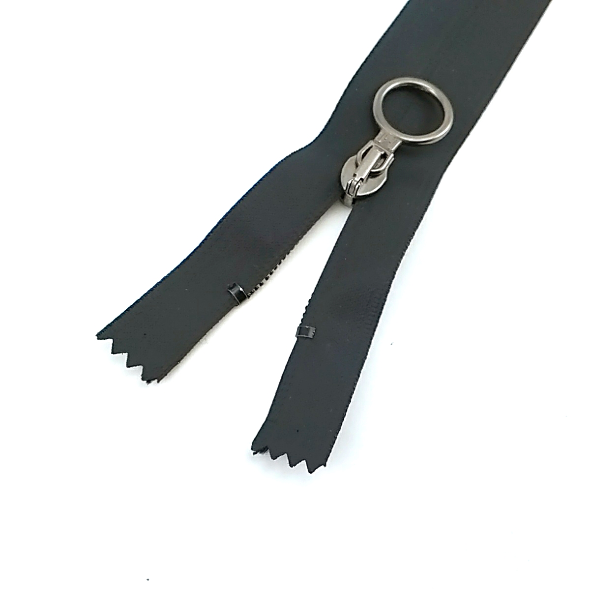 Product view of custom coated zipper